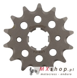 SUPERSPROX ZĘBATKA PRZEDNIA 569 14 SAMOOCZYSZCZAJĄCA KAWASAKI KX 250 '87-'98, YAMAHA YZ 250 '77-'98 (JTF569.14) (ŁAŃC. 520)