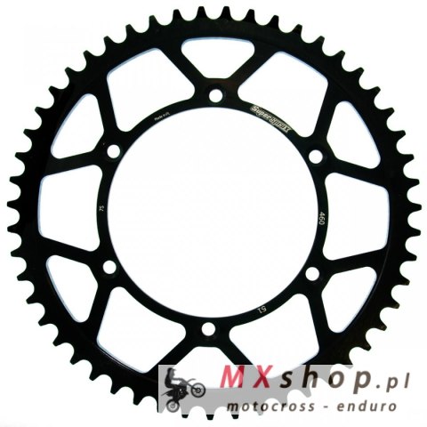 SUPERSPROX ZĘBATKA TYLNA 489 51 KAWASAKI KX/KXF '84-18 (JTR460.51) KOLOR CZARNY STALOWA SUPERSPROX ZĘBATKA TYLNA 489 51 KAWASAKI KX/KXF '84-18 (JTR460.51) KOLOR CZARNY STALOWA