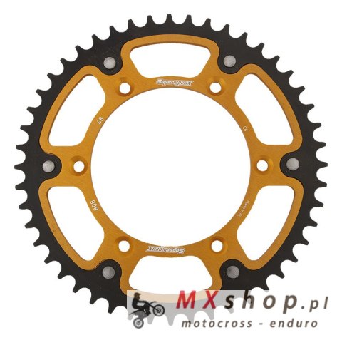 SUPERSPROX ZĘBATKA TYLNA 808 48 STEALTH (STALOWO-ALUMINIOWA) SUZUKI RM/RMZ (JTR808.48) KOLOR ZŁOTY SUPERSPROX ZĘBATKA TYLNA 808 48 STEALTH (STALOWO-ALUMINIOWA) SUZUKI RM/RMZ (JTR808.48) KOLOR ZŁOTY
