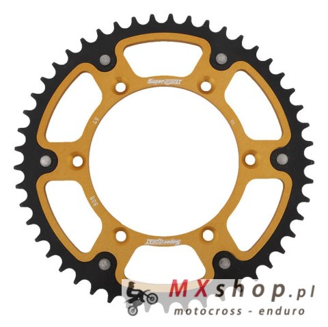 SUPERSPROX ZĘBATKA TYLNA 808 49 STEALTH (STALOWO-ALUMINIOWA) SUZUKI RM/RMZ (JTR808.49) KOLOR ZŁOTY SUPERSPROX ZĘBATKA TYLNA 808 49 STEALTH (STALOWO-ALUMINIOWA) SUZUKI RM/RMZ (JTR808.49) KOLOR ZŁOTY