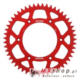 SUPERSPROX ZĘBATKA TYLNA ALUMINIOWA 7075-T6 (ERGAL) 289 51 HONDA CR/CRF '83-'16 (JTR210.51) KOLOR CZERWONY