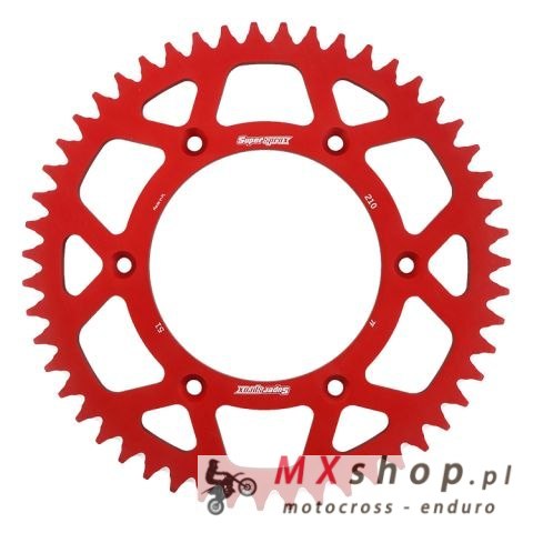 SUPERSPROX ZĘBATKA TYLNA ALUMINIOWA 7075-T6 (ERGAL) 289 51 HONDA CR/CRF '83-'16 (JTR210.51) KOLOR CZERWONY SUPERSPROX ZĘBATKA TYLNA ALUMINIOWA 7075-T6 (ERGAL) 289 51 HONDA CR/CRF '83-'16 (JTR210.51) KOLOR CZERWONY