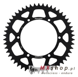 SUPERSPROX ZĘBATKA TYLNA ALUMINIOWA 7075-T6 (ERGAL) 489 50 KAWASAKI KX/KXF 84-18 (JTR460.50) KOLOR CZARNY