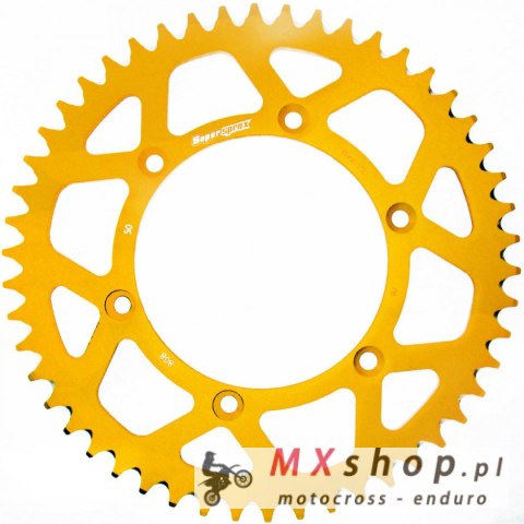SUPERSPROX ZĘBATKA TYLNA ALUMINIOWA 7075-T6 (ERGAL) 808 50 SUZUKI RM/RMZ (JTR808.50) KOLOR ZŁOTY SUPERSPROX ZĘBATKA TYLNA ALUMINIOWA 7075-T6 (ERGAL) 808 50 SUZUKI RM/RMZ (JTR808.50) KOLOR ZŁOTY