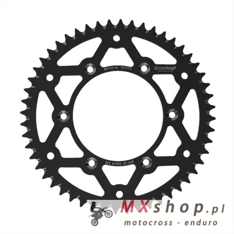 GROSSKOPF PROMOCJA ZĘBATKA TYLNA ALUMINIOWA T7075 (ERGAL) KOLOR CZARNY 899 52 (89952) KTM SX/SXF/SX-F/EXCF/EXC-F/EXC/LC4/SC/MXC/ GROSSKOPF PROMOCJA ZĘBATKA TYLNA ALUMINIOWA T7075 (ERGAL) KOLOR CZARNY 899 52 (89952) KTM SX/SXF/SX-F/EXCF/EXC-F/EXC/LC4/SC/MXC/