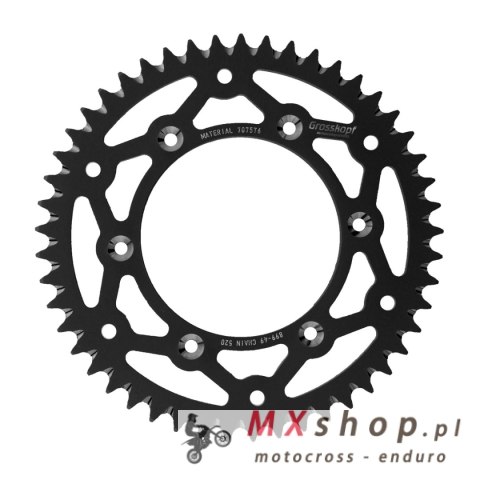 GROSSKOPF WYPRZEDAŻ ZĘBATKA TYLNA ALUMINIOWA T7075 (ERGAL) KOLOR CZARNY 899 49 (89949) KTM SX/SXF/SX-F/EXCF/EXC-F/EXC/LC4/SC/MXC
