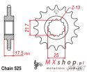 JT ZĘBATKA PRZEDNIA 2041 14 HONDA CB 500 '94-'03, CBF 500 '04-'08 (204114JT) (ŁAŃC. 525) (-1)