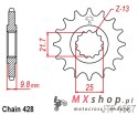 JT ZĘBATKA PRZEDNIA 2049 20 YAMAHA FZR 400 '88-95', SR 400 '88-17' SR 500 '91-00' (204920JT) (ŁAŃC. 428)
