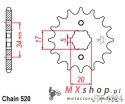 JT ZĘBATKA PRZEDNIA 2060 12 HONDA CRF 230 '03-15' TRX 200 SX FOUTRAX '86-88' '90-97' (206012JT) (ŁAŃC. 520)