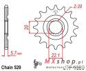 JT ZĘBATKA PRZEDNIA 2103 14 YAMAHA YZF 250 '01-'25, WR 250F '01-'25 (210314JT) (ŁAŃC. 520)