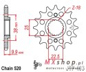 JT ZĘBATKA PRZEDNIA 2200 15 BMW G 450 X '08-11', HUSQVARNA 449/511 TC/TE/SM '11-12' (220015JT) (ŁAŃC. 520)