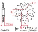 JT ZĘBATKA PRZEDNIA 2310 15 SUZUKI GSXR 1000 '17-20' (231015JT) (ŁAŃC. 520) KONWERSJA