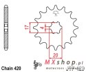 JT ZĘBATKA PRZEDNIA 249 12 SUZUKI RM 50 '81-81' (24912JT) (ŁAŃC. 420)
