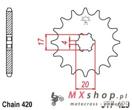 JT ZĘBATKA PRZEDNIA 249 13 SUZUKI RM 50 '81-81' (24913JT) (ŁAŃC. 420) NA ZAMÓWIENIE