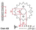 JT ZĘBATKA PRZEDNIA 264 17 KYMCO HIPSTER, STRYKER, ZING (26417JT) (ŁAŃC. 428)