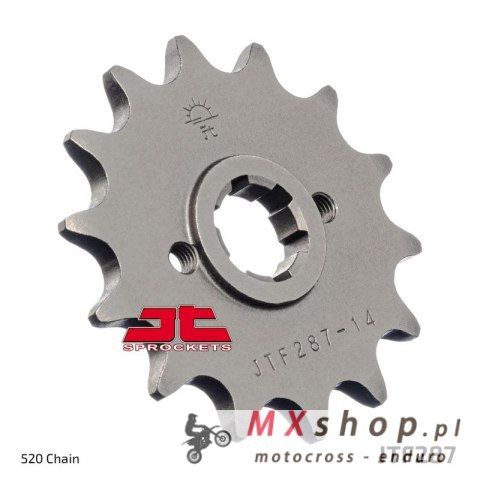 JT ZĘBATKA PRZEDNIA 267 14 HONDA CRF 230L '08-'10, XL 250R '84-'97 (26714JT) (ŁAŃC. 520) JT ZĘBATKA PRZEDNIA 267 14 HONDA CRF 230L '08-'10, XL 250R '84-'97 (26714JT) (ŁAŃC. 520)