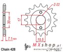 JT ZĘBATKA PRZEDNIA 332M 14 HONDA CR80/85 (332M14JT) (ŁAŃC. 428)