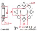 JT ZĘBATKA PRZEDNIA 348 17 HONDA XRV 750 '90-'03 (+1) (JTF314.17)* (ŁAŃC. 525)