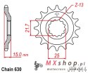 JT ZĘBATKA PRZEDNIA 528 15 KAWASAKI GPZ 750 UNITRACK '82-'89 (ZX750A1-A5) (52815JT) (ŁAŃC. 630)