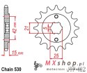 JT ZĘBATKA PRZEDNIA 7003 15 DUCATI 500/600 PANTAH SPORTS '80-84' (700315JT) (ŁAŃC. 530) NA ZAMÓWIENIE