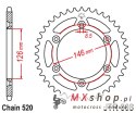 JT ZĘBATKA TYLNA 808 48 ALUMINIOWA RACELITE SUZUKI RM/RMZ DR/DRZ (80848JTA) (ŁAŃC.520) KOLOR CZARNY