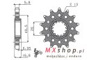 SUNSTAR ZĘBATKA PRZEDNIA 2068 16 HONDA CBR 600 '99-'20, CBR 600RR '03-'22, CBR 900/929/954RR FIRE BLADE '92-'03, CBR 1000 '04-'2