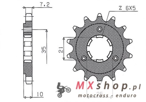 SUNSTAR ZĘBATKA PRZEDNIA 2069 15 SUZUKI DR 650 SE '96-'13, XF 650 (JTF1448.15) (206915JT) SUNSTAR ZĘBATKA PRZEDNIA 2069 15 SUZUKI DR 650 SE '96-'13, XF 650 (JTF1448.15) (206915JT)