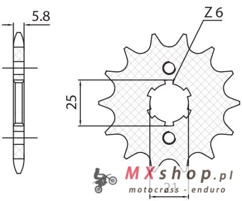 SUNSTAR ZĘBATKA PRZEDNIA 2076 13 YAMAHA XV 125 VIRAGO '97-'01 (JTF1573.13) (ŁAŃC. 520) (207613JT) SUNSTAR ZĘBATKA PRZEDNIA 2076 13 YAMAHA XV 125 VIRAGO '97-'01 (JTF1573.13) (ŁAŃC. 520) (207613JT)