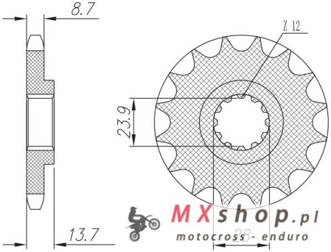 SUNSTAR ZĘBATKA PRZEDNIA 2077 17 KAWASAKI ZRX 1100/1200 '97-06 (JTF1529.17) (ŁAŃC. 530) (207717JT) SUNSTAR ZĘBATKA PRZEDNIA 2077 17 KAWASAKI ZRX 1100/1200 '97-06 (JTF1529.17) (ŁAŃC. 530) (207717JT)