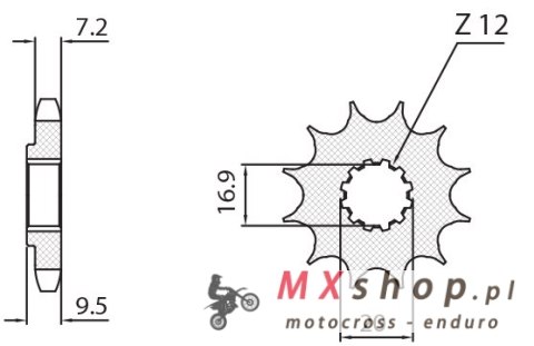 SUNSTAR ZĘBATKA PRZEDNIA 2084 13 KTM SX 85 '04-'18 (JTF1907.13) (ŁAŃC. 428) (208413JT) SUNSTAR ZĘBATKA PRZEDNIA 2084 13 KTM SX 85 '04-'18 (JTF1907.13) (ŁAŃC. 428) (208413JT)
