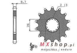 SUNSTAR ZĘBATKA PRZEDNIA 2090 17 TRIUMPH DAYTONA 955/SPRINT ST/SPRINT GT (JTF1180.17) (ŁAŃC. 530) (209017JT)
