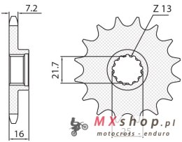 SUNSTAR ZĘBATKA PRZEDNIA 2093 15 KAWASAKI ZX6R '98-'02 (JTF1535.15) (ŁAŃC. 525) (209315JT)