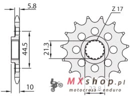 SUNSTAR ZĘBATKA PRZEDNIA 2133 13 SUZUKI RMZ 450 '08-'12 (JTF1441.13) (ŁAŃC. 520) (213313JT)