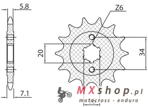 SUNSTAR ZĘBATKA PRZEDNIA 2247 14 KTM 125 DUKE '11-'21, KTM 200 DUKE '12-'20 (JTF1903.14) (ŁAŃC. 520) (224714JT) SUNSTAR ZĘBATKA PRZEDNIA 2247 14 KTM 125 DUKE '11-'21, KTM 200 DUKE '12-'20 (JTF1903.14) (ŁAŃC. 520) (224714JT)