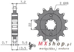 SUNSTAR ZĘBATKA PRZEDNIA 293 15 HONDA XL 600V '87-'88 (PD06) (JTF293.15) (ŁAŃC. 525) (29315JT)