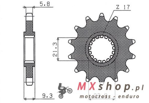 SUNSTAR ZĘBATKA PRZEDNIA 342 13 HONDA CR 250 '88-'07, CRF 450 '02-'25, CRF 250R '22-'25, TRX 450/700 (JTF284.13) (ŁAŃC. 520) (34 SUNSTAR ZĘBATKA PRZEDNIA 342 13 HONDA CR 250 '88-'07, CRF 450 '02-'25, CRF 250R '22-'25, TRX 450/700 (JTF284.13) (ŁAŃC. 520) (34