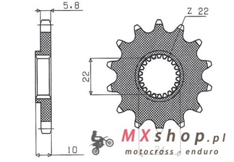 SUNSTAR ZĘBATKA PRZEDNIA 402 16 BMW F 650 '94-'13, APRILIA PEGASO 650 '98-'04 (JTF402.16) (ŁAŃC. 520) (40216JT) SUNSTAR ZĘBATKA PRZEDNIA 402 16 BMW F 650 '94-'13, APRILIA PEGASO 650 '98-'04 (JTF402.16) (ŁAŃC. 520) (40216JT)