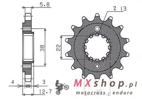 SUNSTAR ZĘBATKA PRZEDNIA 511 15 KAWASAKI KLR 650 '90-'14 (JTF511.15) (ŁAŃC. 520) (51115JT) SUNSTAR ZĘBATKA PRZEDNIA 511 15 KAWASAKI KLR 650 '90-'14 (JTF511.15) (ŁAŃC. 520) (51115JT)