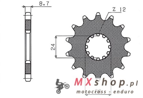 SUNSTAR ZĘBATKA PRZEDNIA 526 17 KAWASAKI ZZR 1200/1400 (JTF517.17) (ŁAŃC. 530) (52617JT) SUNSTAR ZĘBATKA PRZEDNIA 526 17 KAWASAKI ZZR 1200/1400 (JTF517.17) (ŁAŃC. 530) (52617JT)