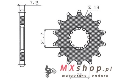 SUNSTAR ZĘBATKA PRZEDNIA 564 16 SUZUKI GSR 600/GSXR 600 (JTF520.16) (ŁAŃC. 525) (56416JT)