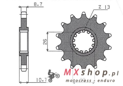 SUNSTAR ZĘBATKA PRZEDNIA 579 17 YAMAHA FZ1 '06-'14, R1 '04-'14, FJ, XJR (JTF579.17) (ŁAŃC. 530) (57917JT) SUNSTAR ZĘBATKA PRZEDNIA 579 17 YAMAHA FZ1 '06-'14, R1 '04-'14, FJ, XJR (JTF579.17) (ŁAŃC. 530) (57917JT)