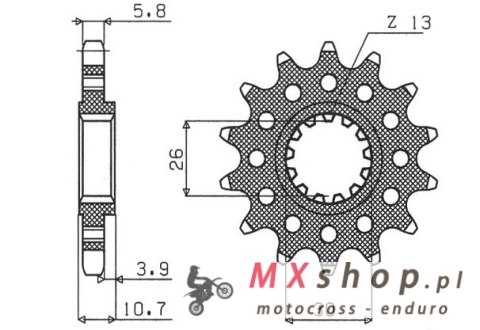 SUNSTAR ZĘBATKA PRZEDNIA 579M 15 YAMAHA FZ1 '06-'14, R1 '04-'14, FJ, XJR (JTF1579.15) (ŁAŃC. 520) (579M15JT) SUNSTAR ZĘBATKA PRZEDNIA 579M 15 YAMAHA FZ1 '06-'14, R1 '04-'14, FJ, XJR (JTF1579.15) (ŁAŃC. 520) (579M15JT)
