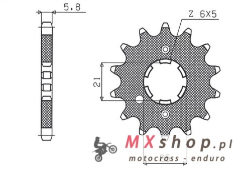 SUNSTAR ZĘBATKA PRZEDNIA DUCATI MONSTER 900 '00-'02 (JTF736.15) (ŁAŃC.520) (STD.) SUNSTAR ZĘBATKA PRZEDNIA DUCATI MONSTER 900 '00-'02 (JTF736.15) (ŁAŃC.520) (STD.)