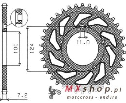 SUNSTAR ZĘBATKA TYLNA 4443 36 DUCATI 749 '03-'06 (JTR744.36) (ŁAŃC. 525) (444336JT)