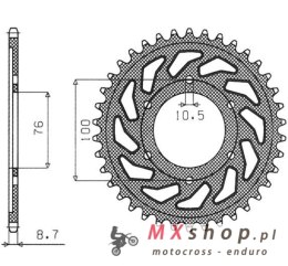 SUNSTAR ZĘBATKA TYLNA 825 52 / 816 48 SUZUKI GSXR1100, GSXR750 (92-95) (JTR816.52) (ŁAŃC. 530) (81652JT)