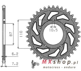 SUNSTAR ZĘBATKA TYLNA 828 47 SUZUKI GSF 650 BANDIT 07-15, GSX 650 F 08-15 (JTR807.47) (ŁAŃC. 525) (82847JT)