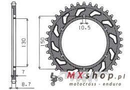 SUNSTAR ZĘBATKA TYLNA 863 47 YAMAHA FZR 1000 89-95, GTS 1000 (JTR866.47) (ŁAŃC. 532) (86347)
