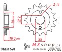 JT ZĘBATKA PRZEDNIA 490 13 DUCATI MONSTER 600/750/900 (49013JT) (ŁAŃC. 520)