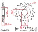 JT ZĘBATKA PRZEDNIA 7001 14 DUCATI 907 PASO SPORTS '90-'93 (700114JT) (ŁAŃC. 520)