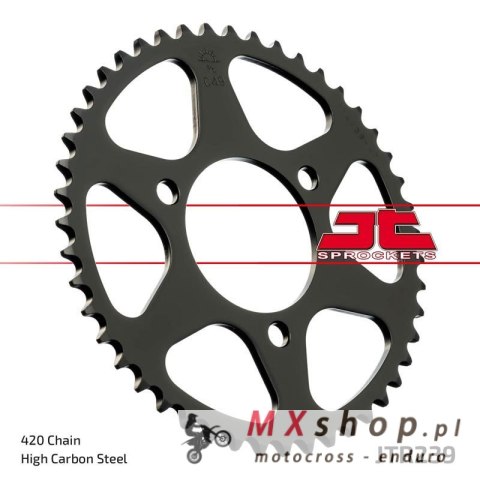 JT ZĘBATKA TYLNA 239 36 HONDA MTX 80R '83-'86, MBX 50 (23936JT) (ŁAŃC. 420) JT ZĘBATKA TYLNA 239 36 HONDA MTX 80R '83-'86, MBX 50 (23936JT) (ŁAŃC. 420)